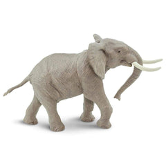 Hand-painted Safari Ltd African Bull Elephant figurine for classroom use.