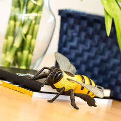 Safari Ltd Honey Bee figurine on desk display to spark curiosity