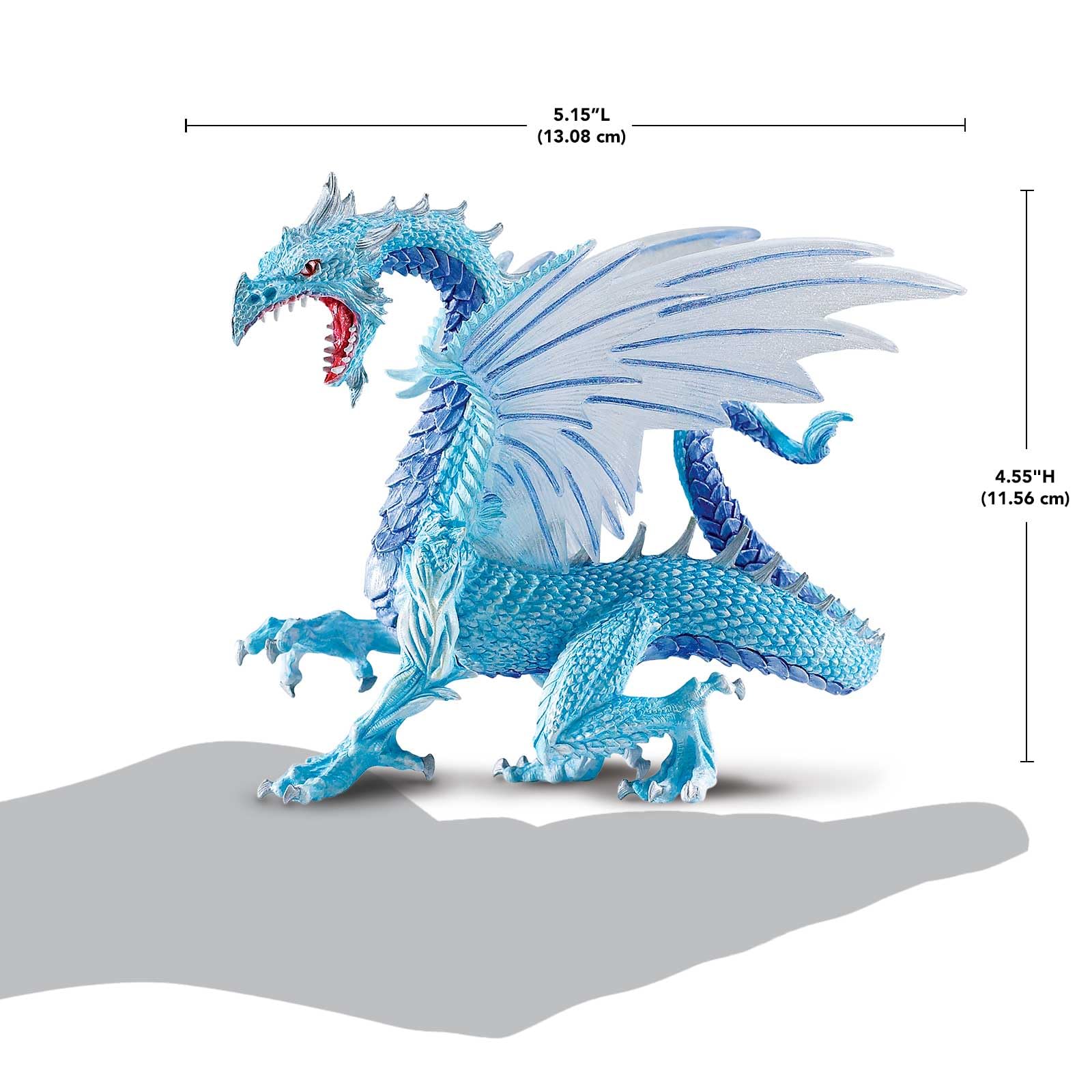 Safari Ltd Ice Dragon 6-inch model ideal for fantasy collection