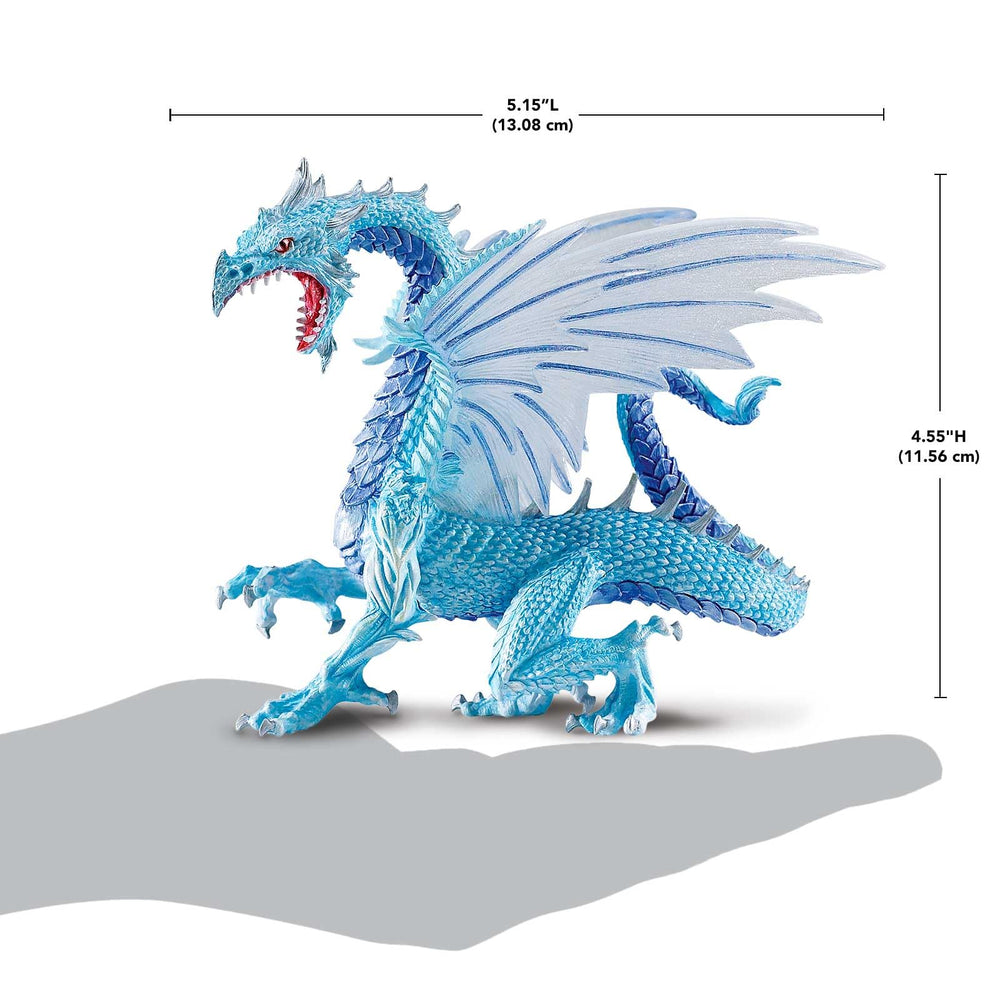 Safari Ltd Ice Dragon 6-inch model ideal for fantasy collection