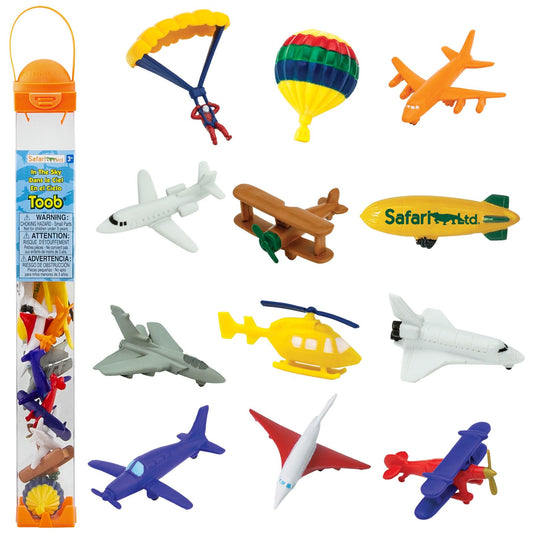 Safari Ltd. in the Sky TOOB hot air balloon figure for imaginative play and color-rich display.