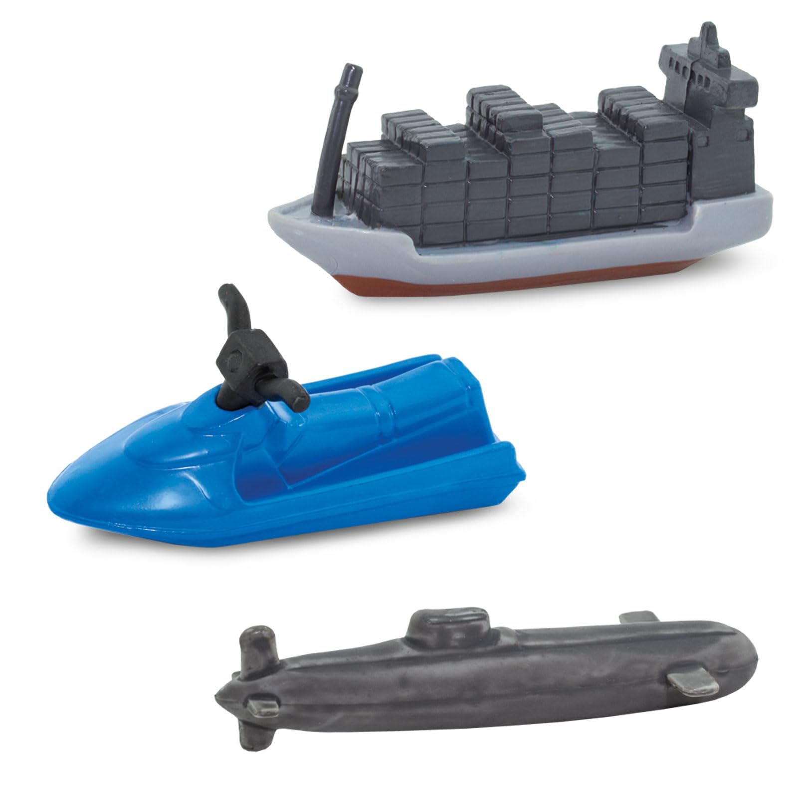 Safari Ltd In the Water Toob cargo-boat figure promotes play about shipping and trade routes