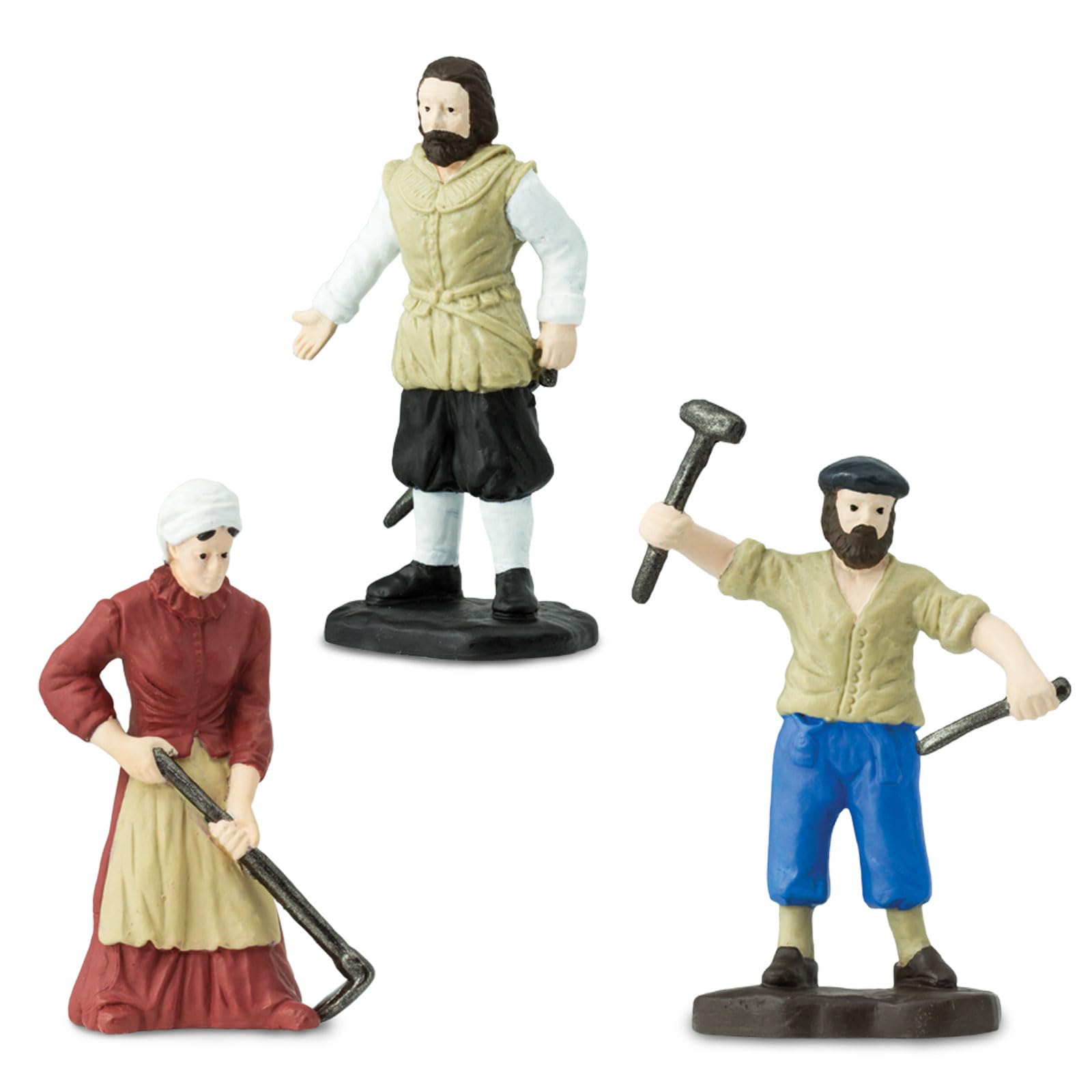 Safari Ltd. Jamestown Settlers TOOB blacksmith figure with detailed craftsmanship.