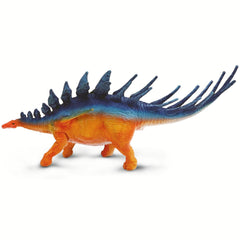 Safari Ltd Kentrosaurus five-inch length shows ideal hand-sized figure for classroom fun.