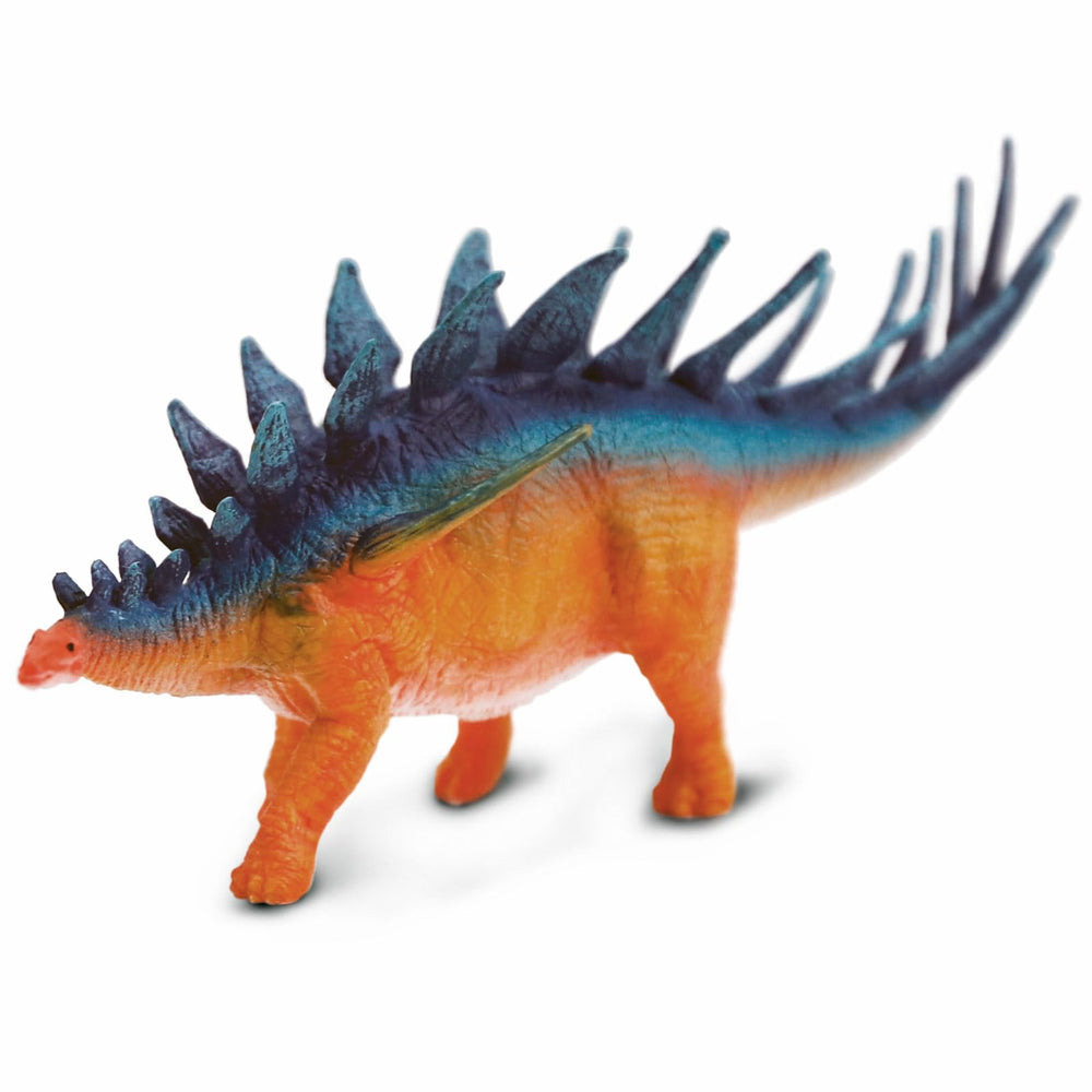 Safari Ltd Kentrosaurus front view highlights plates and spines for imaginative dinosaur play.