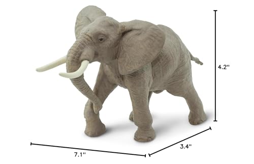 Safari Ltd elephant figurine is ideal for kids' classroom activities.