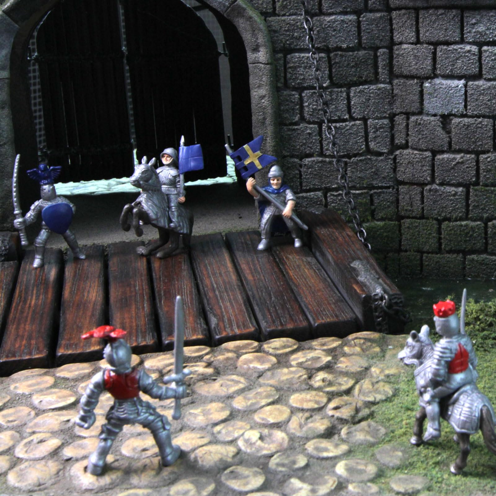 Safari Ltd Knights & Dragons Toob blue kingdom knight; boosts role-play