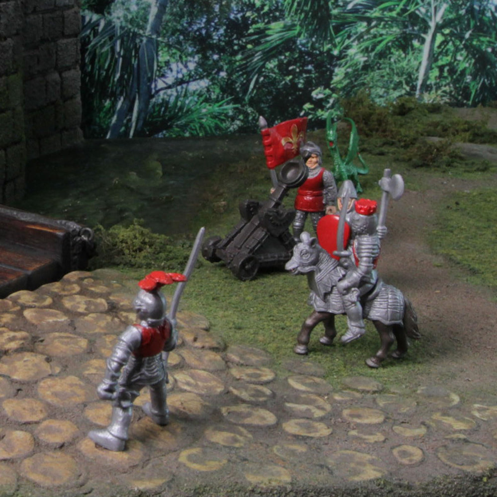 Safari Ltd Knights & Dragons Toob catapult; enhances siege-themed storytelling