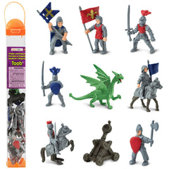 Safari Ltd Knights & Dragons Toob red kingdom knight; ideal for imaginative play
