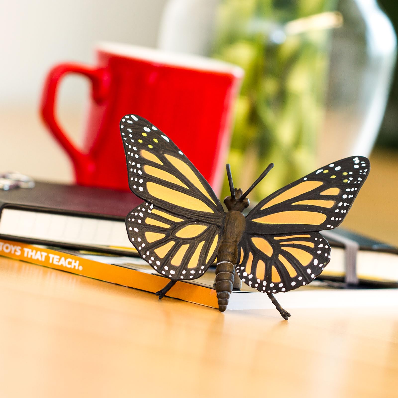 Safari Ltd Monarch Butterfly figurine safe materials reassure parents during play.