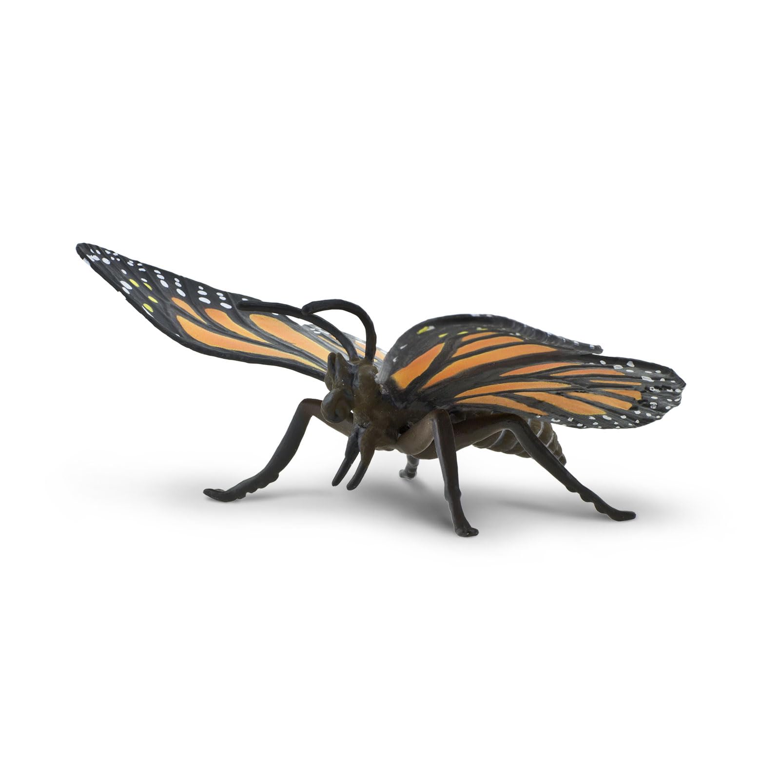 Safari Ltd Monarch Butterfly figurine wings detail shows color accuracy for hands-on study.