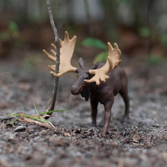 Safari Ltd Moose figurine side view ideal for imaginative play