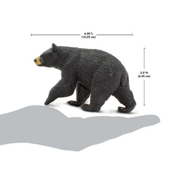 Safari Ltd. North American Black Bear figurine close-up paints textured fur for realism.