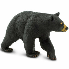 Safari Ltd. North American Black Bear figurine showing safe durable PVC construction.