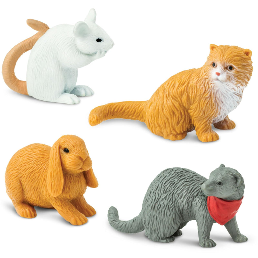Safari Ltd. Pets Toob parakeet figurine offers bright visual cue for animal care storytelling.