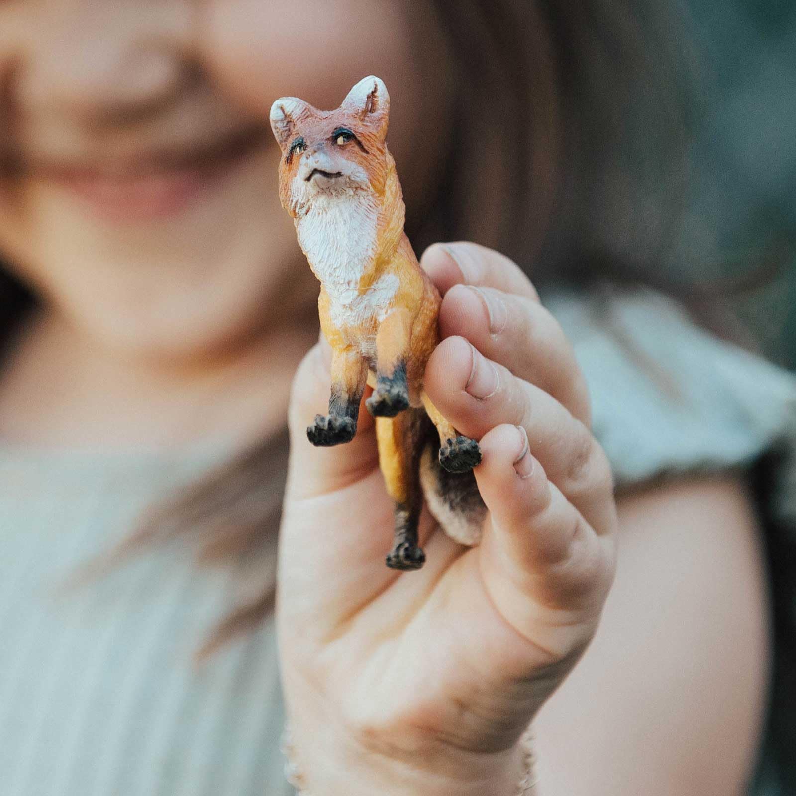 Safari Ltd Red Fox textured fur close-up for lifelike learning