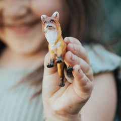 Safari Ltd Red Fox textured fur close-up for lifelike learning