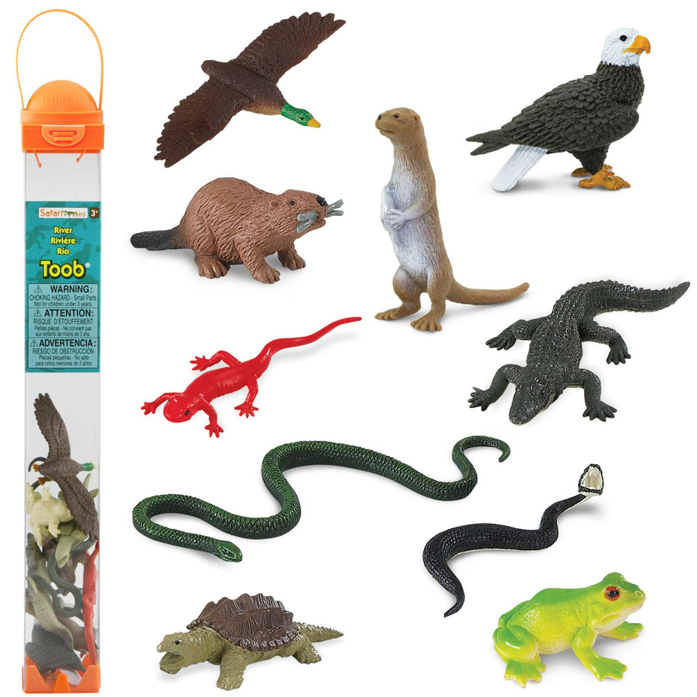 Safari Ltd River Ecosystem Toob bald eagle figure for imaginative nature play and learning