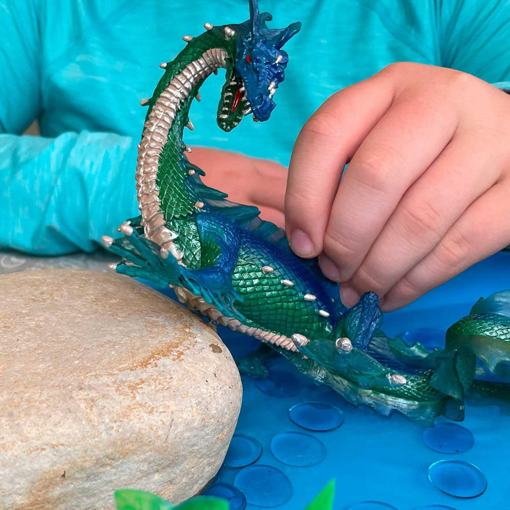 Safari Ltd Sea Dragon Mythical Realms Display invites storytelling.