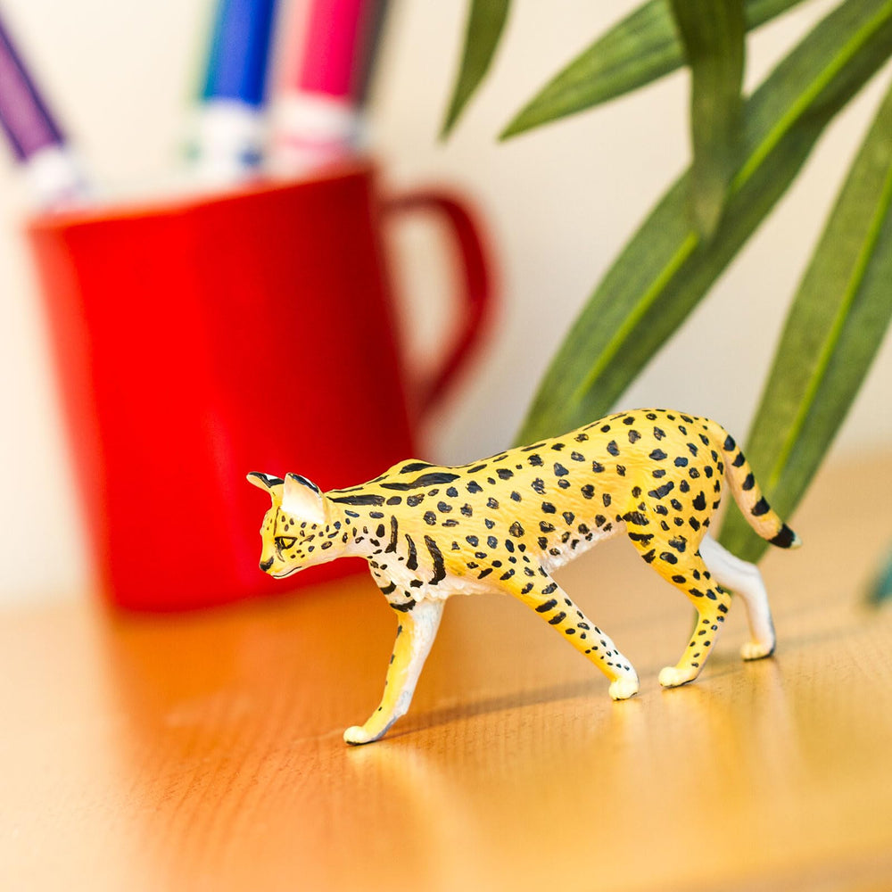 Safari Ltd. Serval educational play invites curiosity about wildlife in engaging ways.