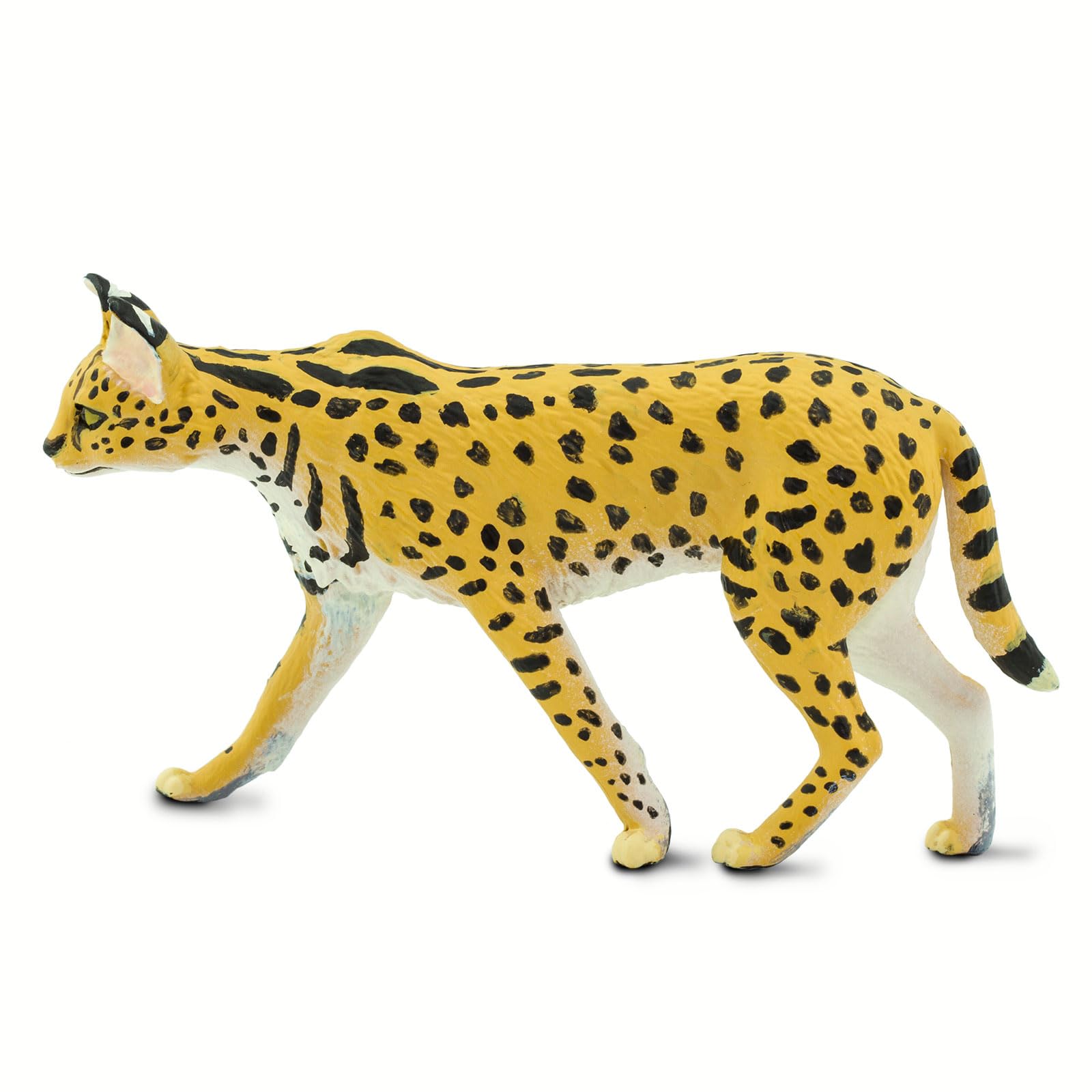 Safari Ltd. Serval legs long proportions encourage dynamic storytelling and habitat exploration.
