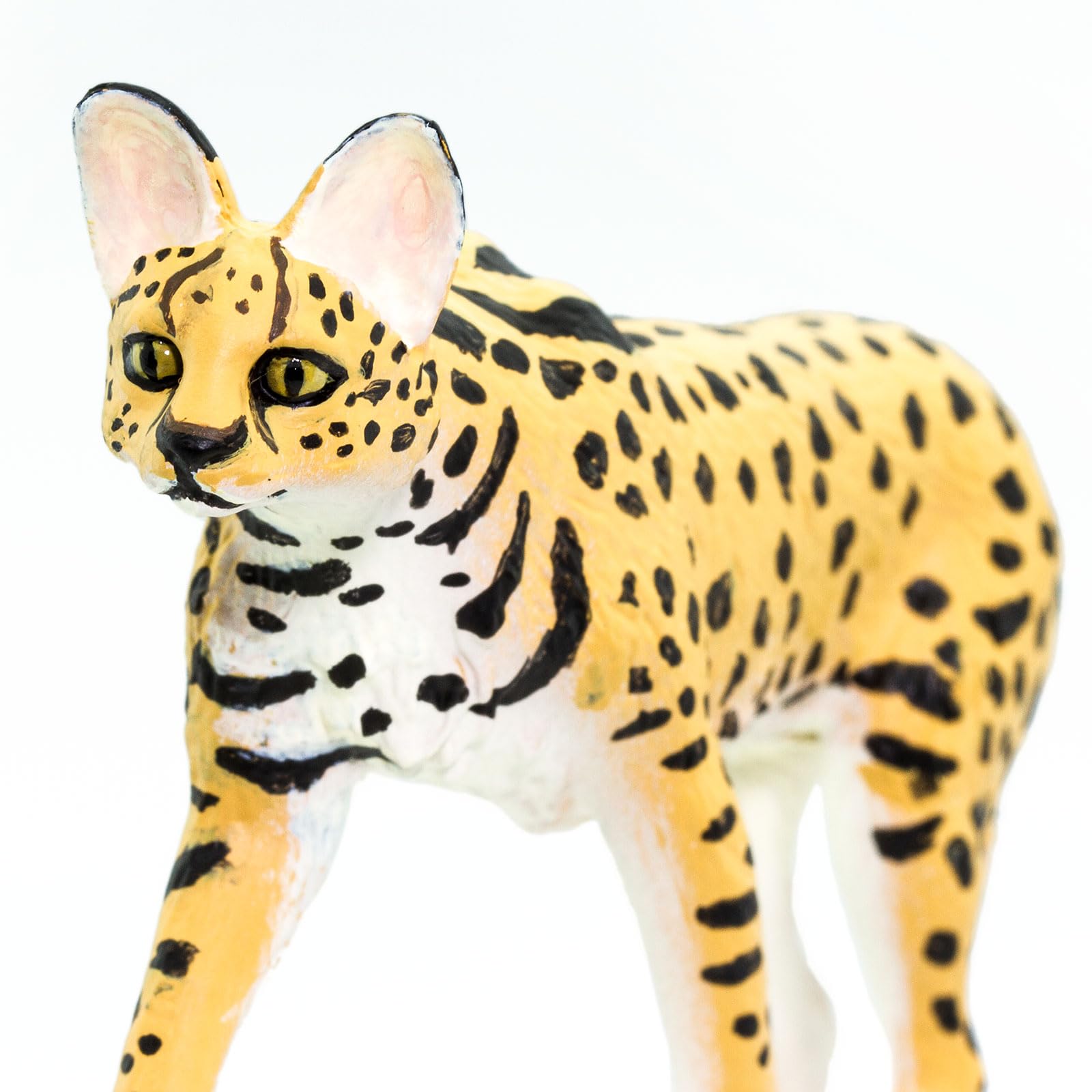 Safari Ltd. Serval safe durable non-toxic material supports everyday play.