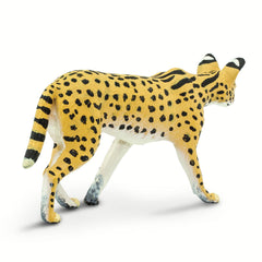 Safari Ltd. Serval size 3.75-inch fits small hands for hands-on learning.