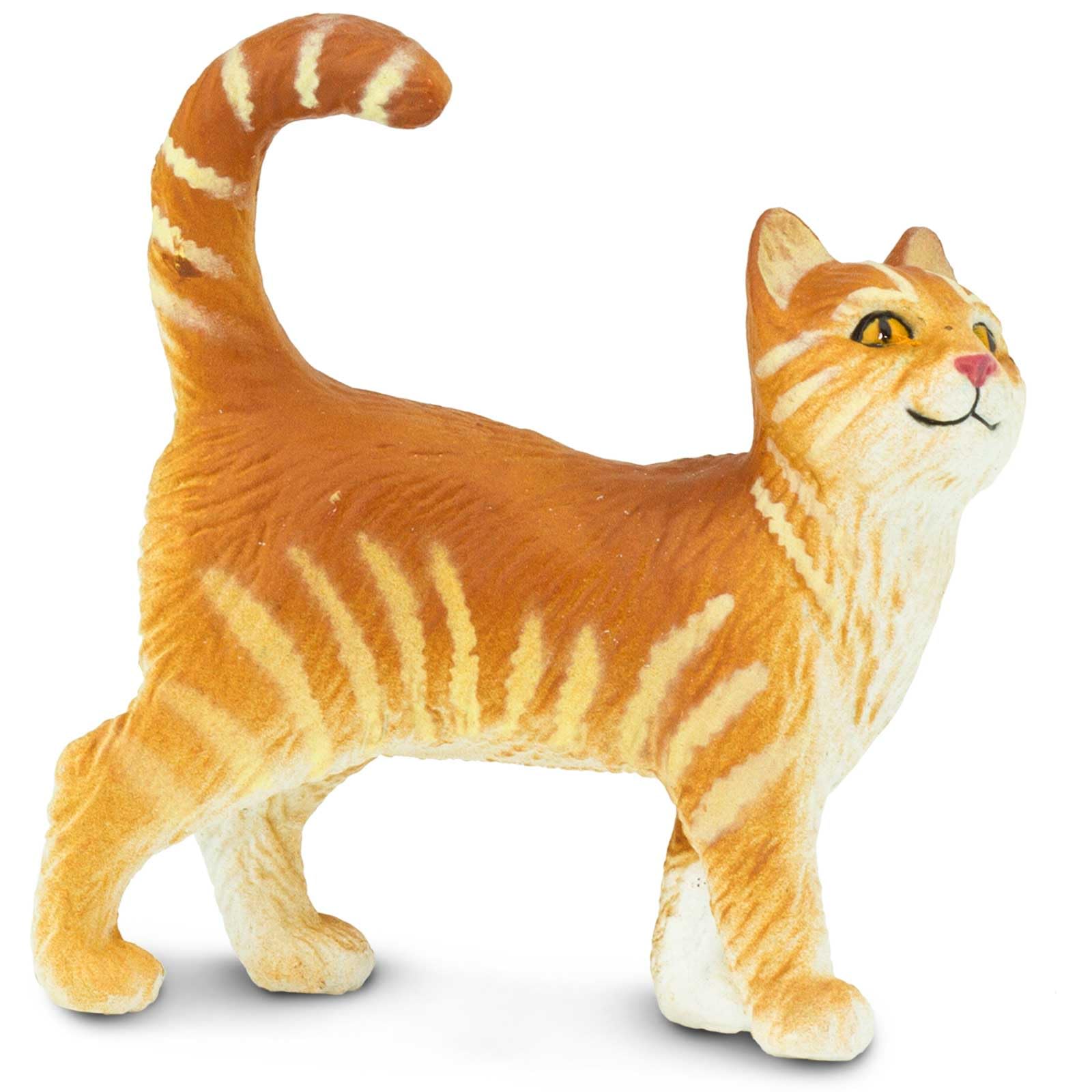 Safari Ltd Tabby Cat Figurine supports imaginative play and storytelling.