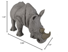 Safari Ltd white rhino figurine packaged safely for gifting and storage.
