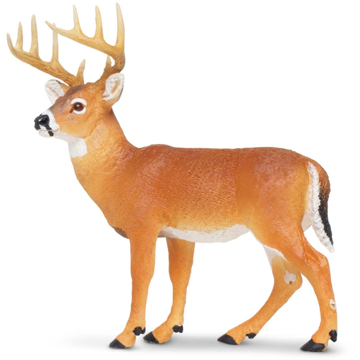 Safari Ltd. Whitetail Buck figurine full view for imaginative play.