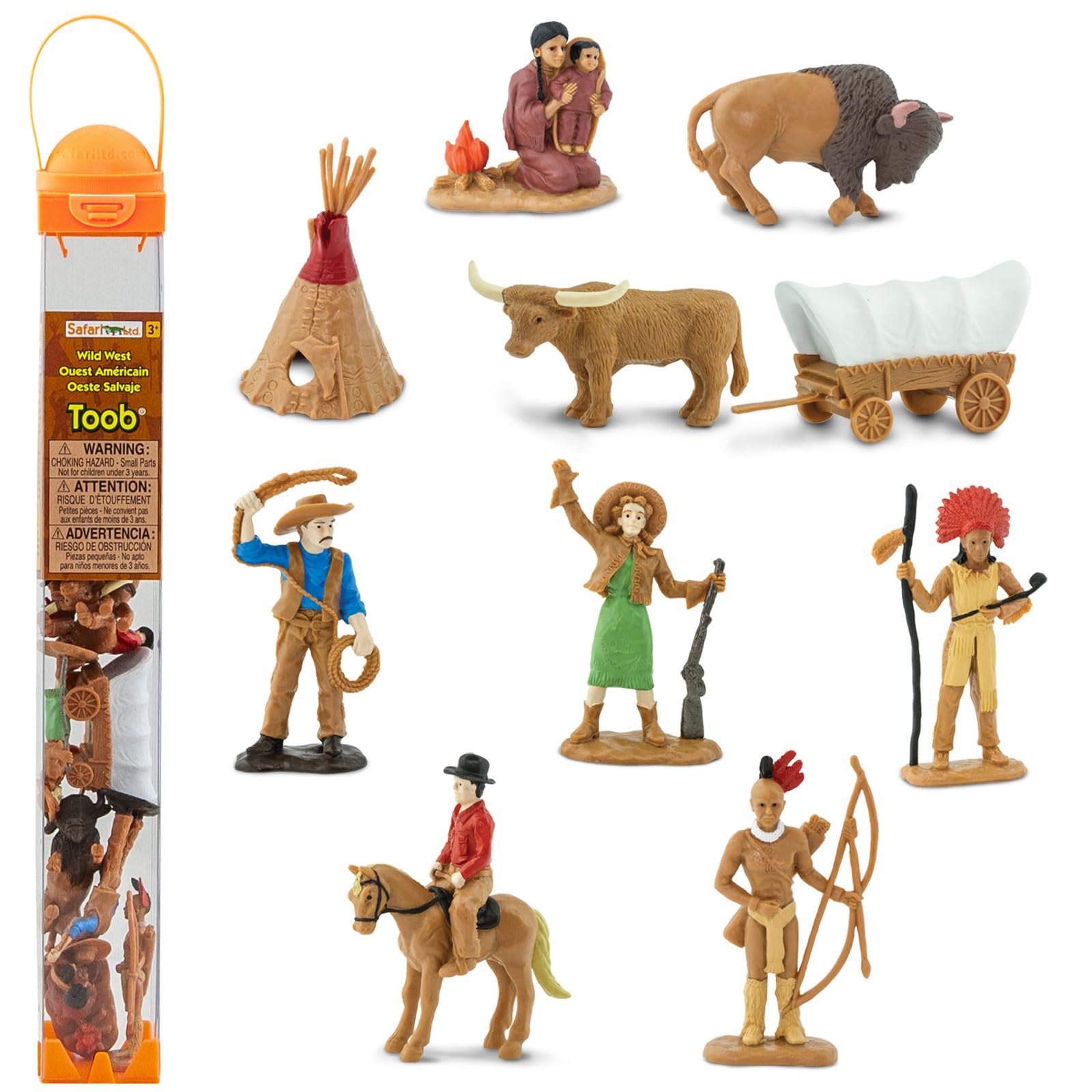 Safari Ltd Wild West TOOB tepee figure for imaginative play and durable detail