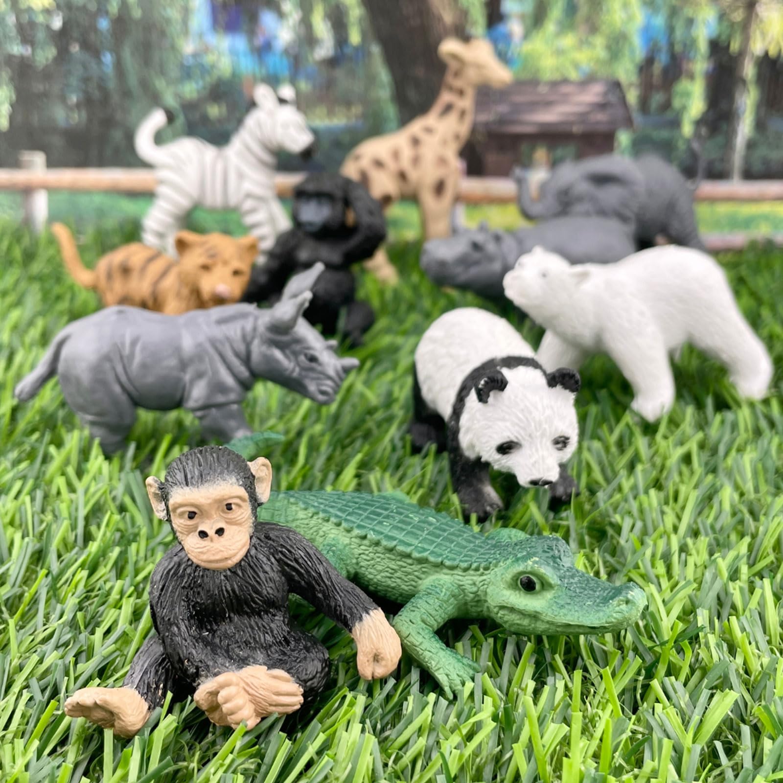 Safari Ltd Zoo Babies Toob Panda baby figure for pretend zoo activities and bonding.