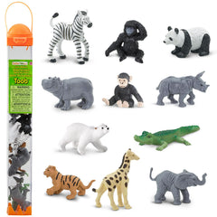 Safari Ltd Zoo Babies Toob Zebra baby figure for imaginative play and early animal recognition.