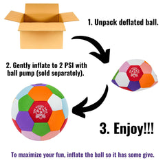 Safe Sport Gear The House Ball is great for toddlers and 4-12 age range.