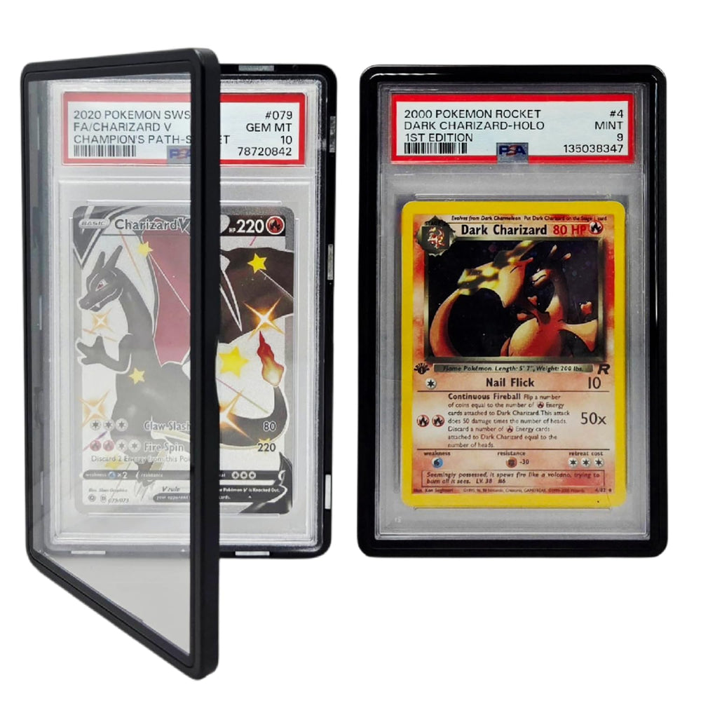 Safeguard TCG PSA slab bumper case front view—secure, UV-resistant protection for graded cards
