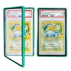 Safeguard TCG green metal slab bumper case front view with durable aluminum frame