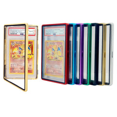 Safeguard TCG Solutions metal PSA slab bumper case front view protects graded cards with durable aluminum construction.