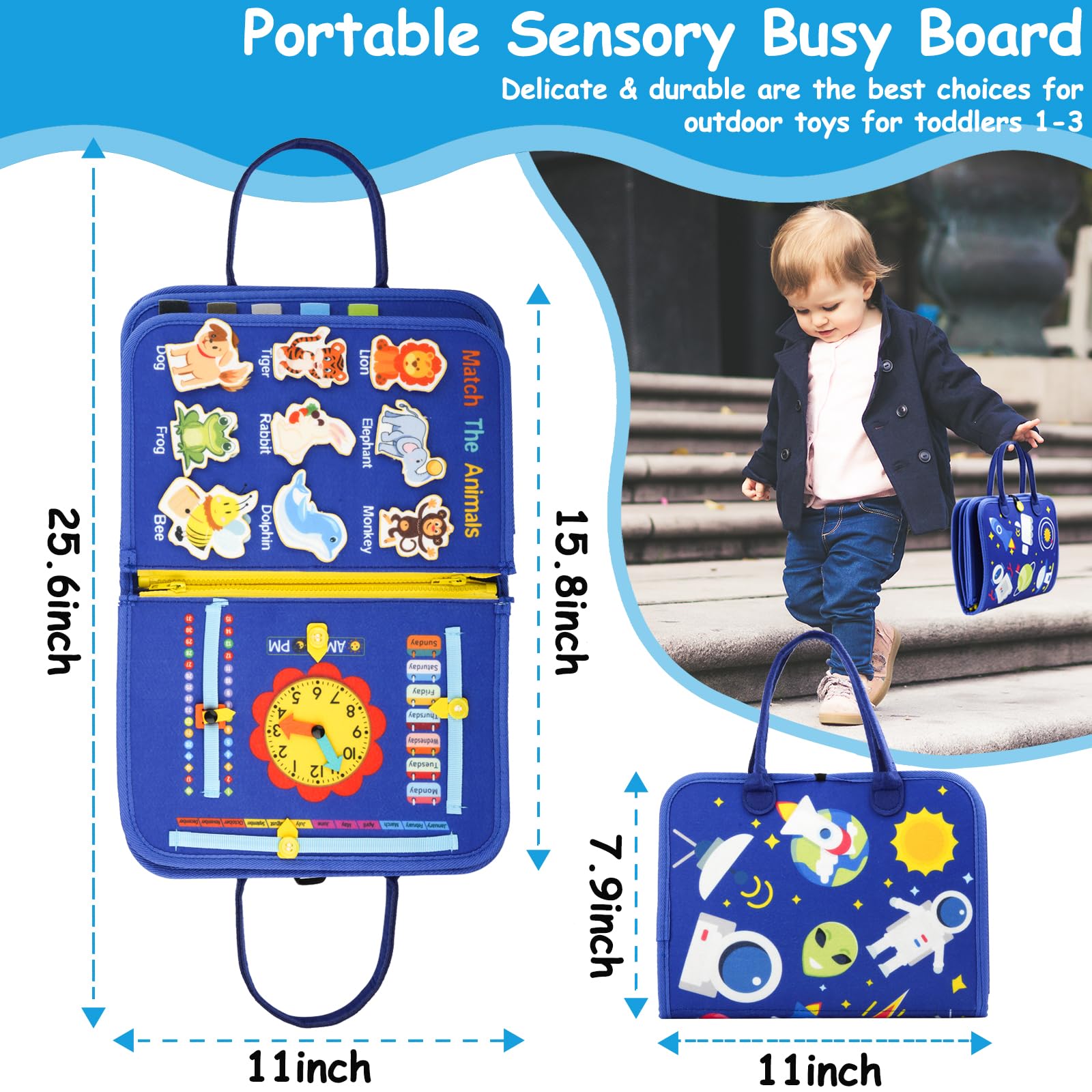 SaFeli Busy Board makes a thoughtful educational gift idea.