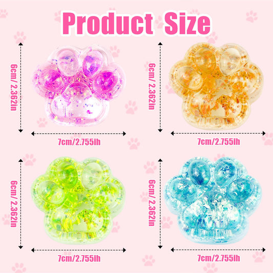 Safoezy cat paw squishy pink for tactile relaxation