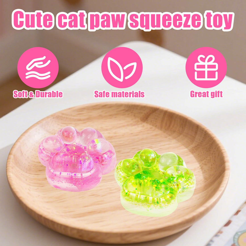 Safoezy cat paw squishy purple offers color therapy and stress relief