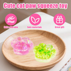 Safoezy cat paw squishy purple offers color therapy and stress relief