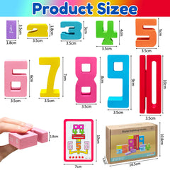 Safoezy learning cards paired with number blocks to boost early math skills