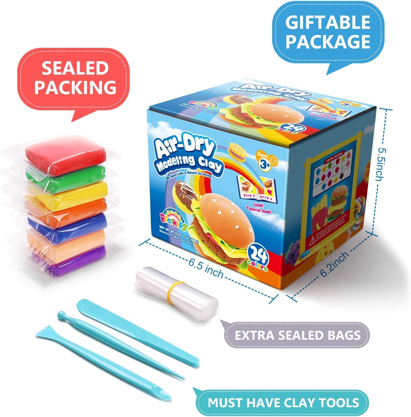 Sago Brothers gift packaging makes a ready-to-gift arts and crafts set