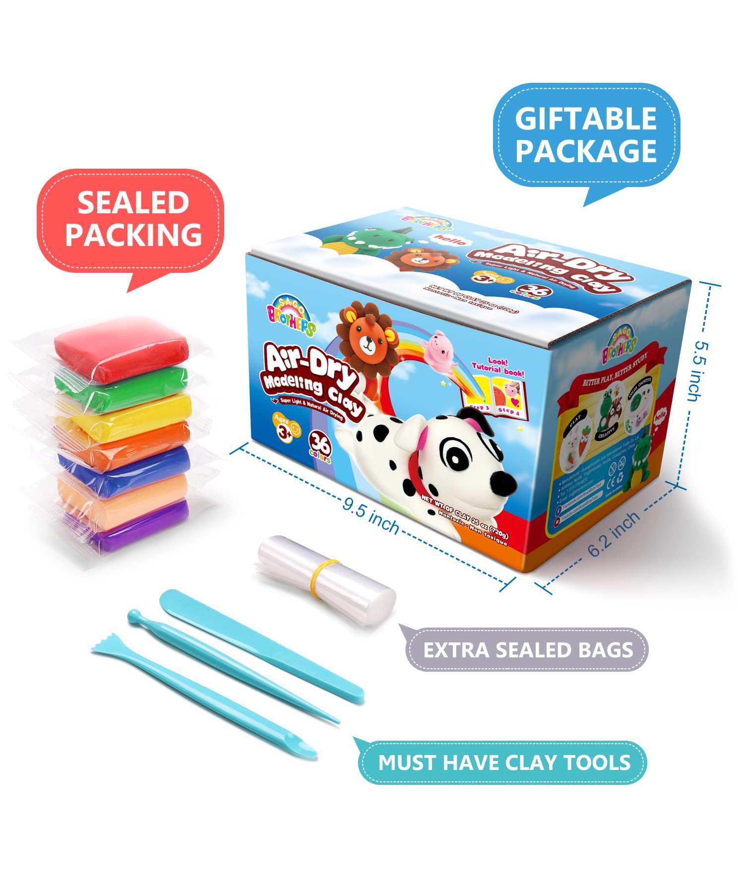 Sago Brothers non-toxic safety certifications reassure parents during crafts.