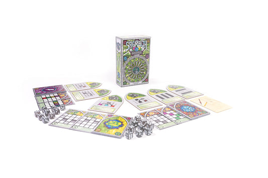 Floodgate Games Sagrada: Glory Expansion pioneer objectives highlight early scoring opportunities.