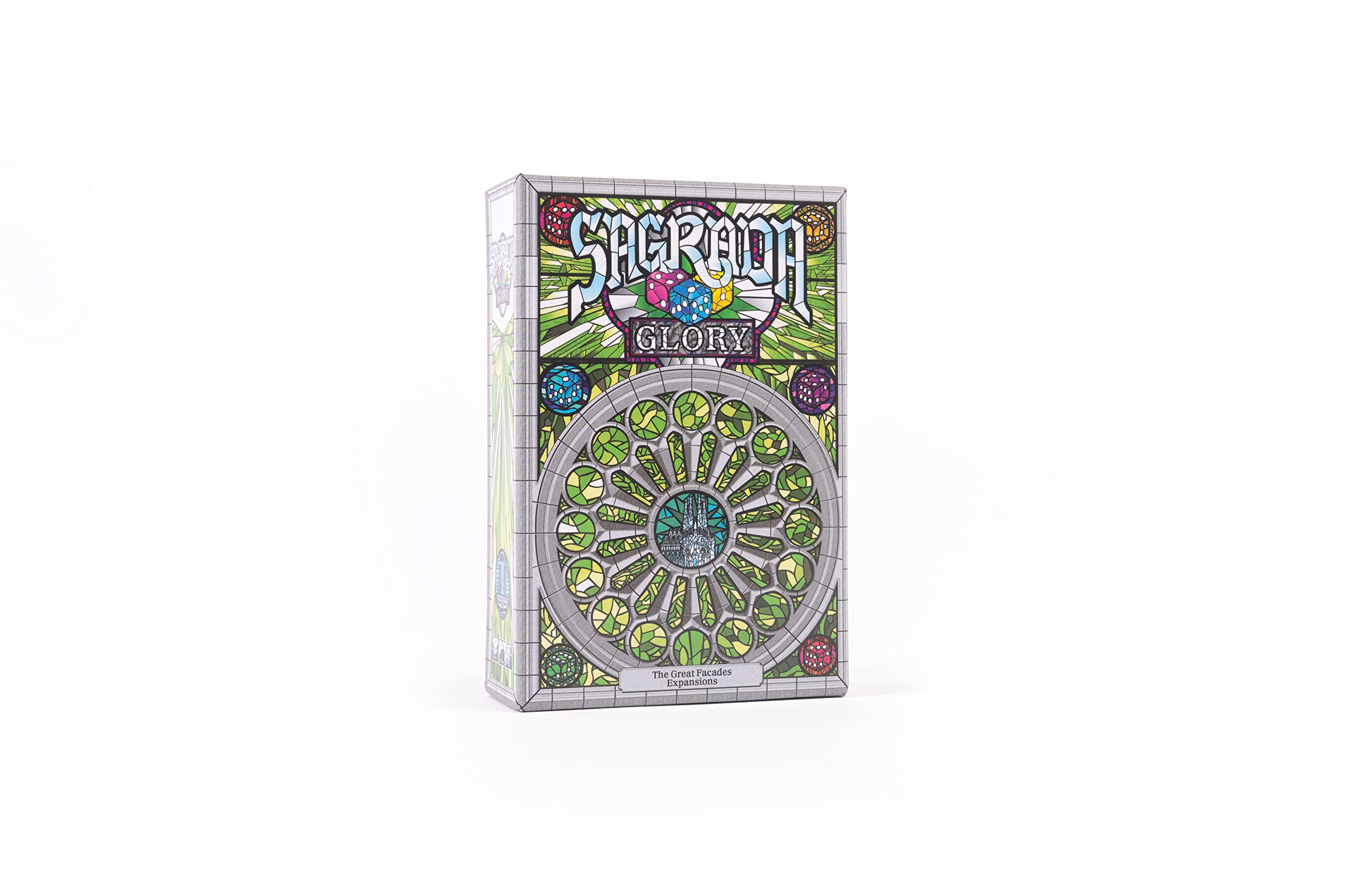 Floodgate Games Sagrada: Glory Expansion dice focus enhances strategic placement.
