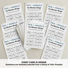 Sahjzk 5x7 durable cardstock enables quick, easy-to-hold games.