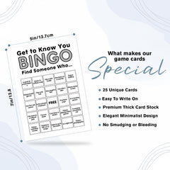 Sahjzk 5x7 bingo cardstock layout for easy handling and quick setup.