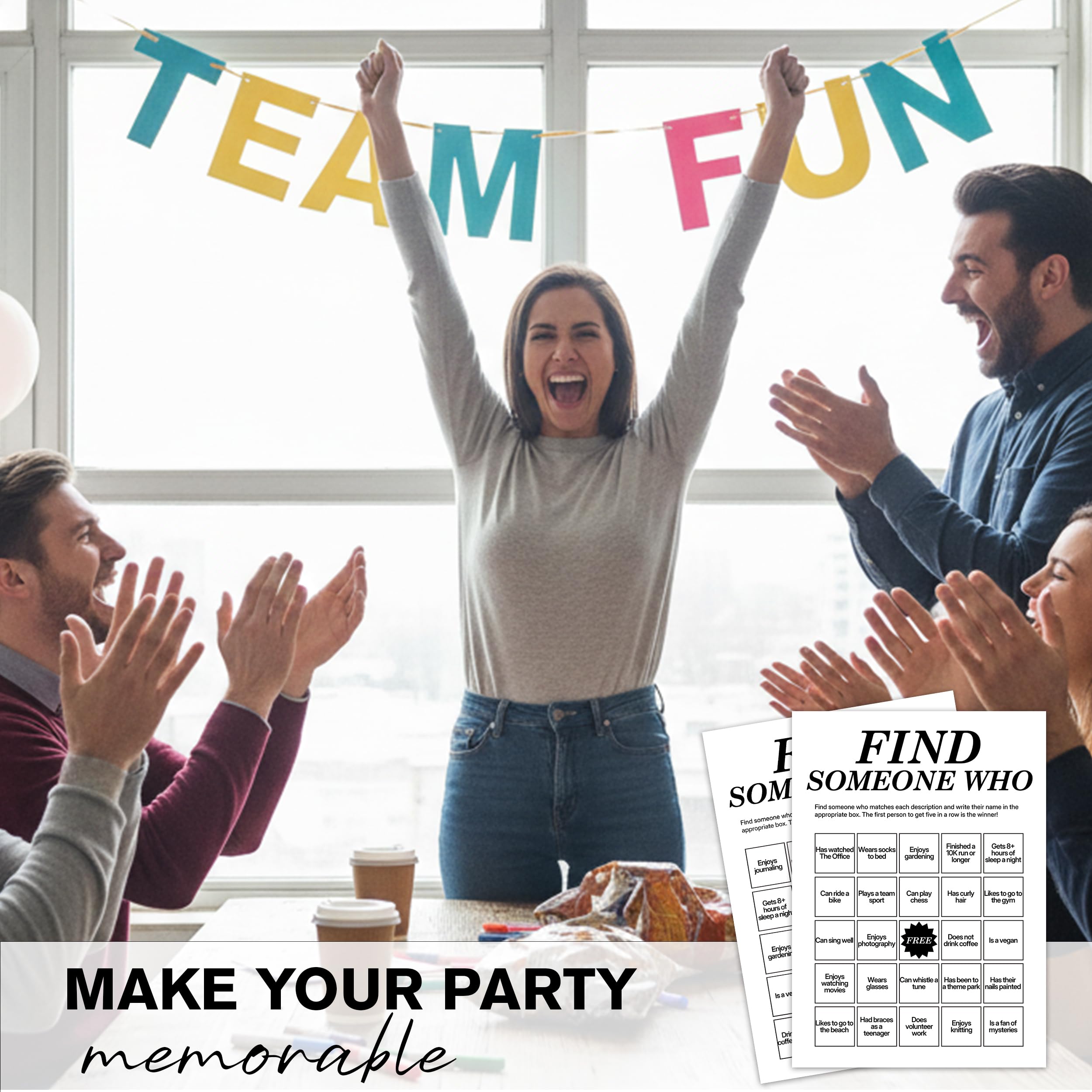 Sahjzk office bingo cards boost natural conversation during meetings