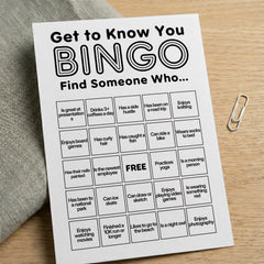 Sahjzk Icebreaker bingo image for smooth introductions in meetings.